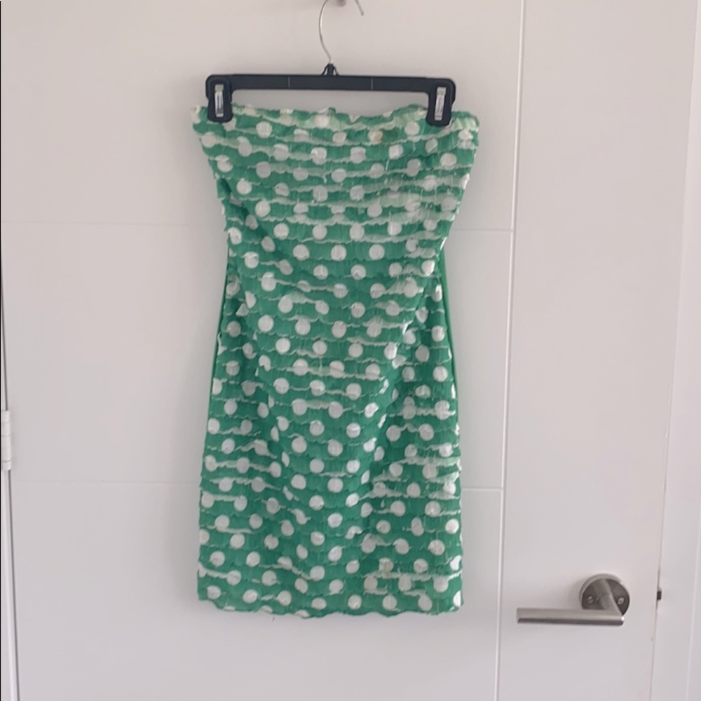 Polka dot tube dress